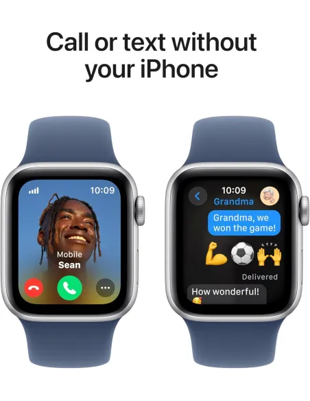 Apple Watch SE GPS 2ª Generación 40mm Aluminio Starlight con Correa Sport Azul