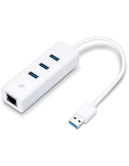 TP-Link UE330 Adaptador USB-A a RJ-45/USB-A Ethernet Gigabit Blanco