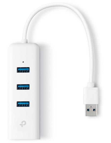 TP-Link UE330 Adaptador USB-A a RJ-45/USB-A Ethernet Gigabit Blanco