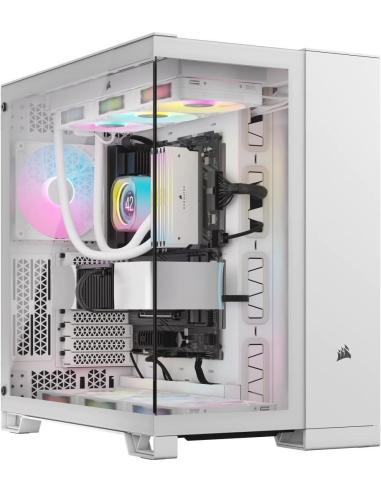 Corsair iCUE LINK 6500X RGB Midi Tower Cristal Templado USB 3.2 Blanco