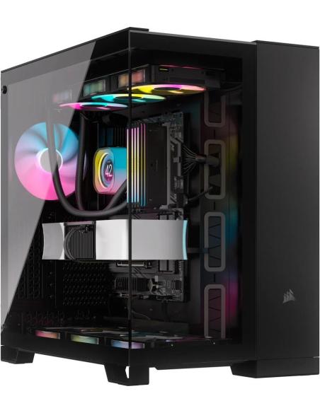 Corsair iCUE LINK 6500X RGB Midi Tower Cristal Templado USB 3.2 Negro