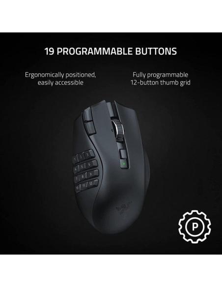 Razer Naga V2 Pro Ratón Gaming Inalámbrico 30000 DPI