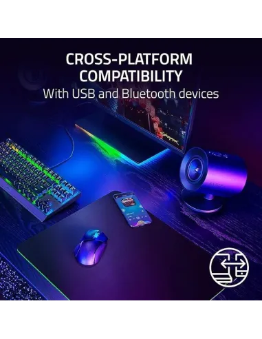 Razer Nommo V2 X Altavoces Gaming de Rango Completo 2.0 Bluetooth/USB Negros