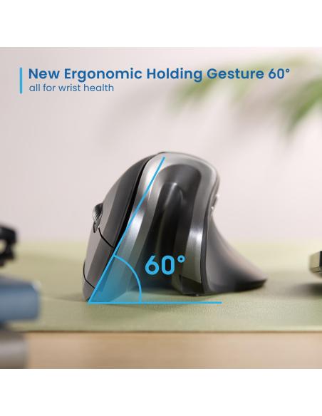 Ewent EW3154 Ratón Inalámbrico Ergonómico 3200 DPI