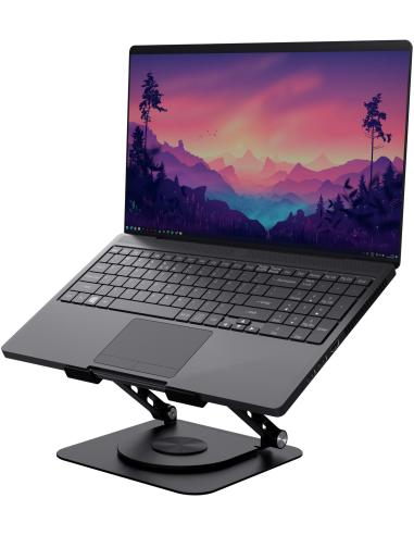 Trust Zeff Soporte para Portátil con Rotación 360º hasta 16" Negro