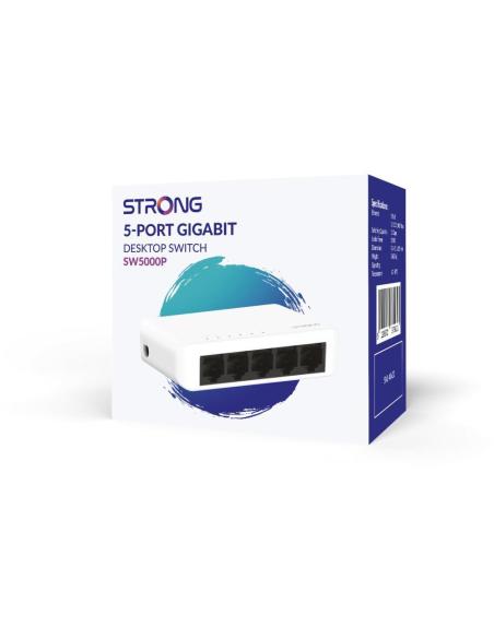 Strong SW5000P Switch Gigabit de 5 Puertos Blanco