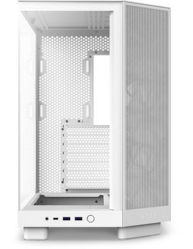 NZXT H6 Flow Cristal Templado USB-C 3.2 Blanca