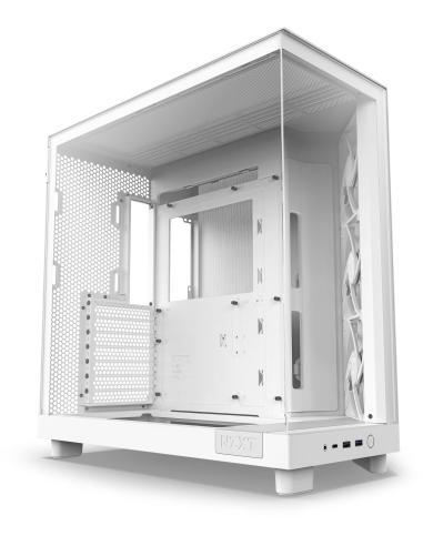 NZXT H6 Flow Cristal Templado USB-C 3.2 Blanca