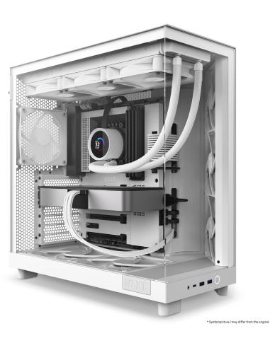 NZXT H6 Flow Cristal Templado USB-C 3.2 Blanca