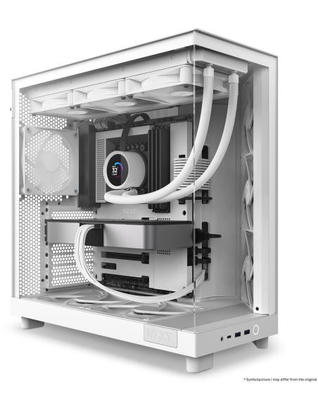 NZXT H6 Flow Cristal Templado USB-C 3.2 Blanca