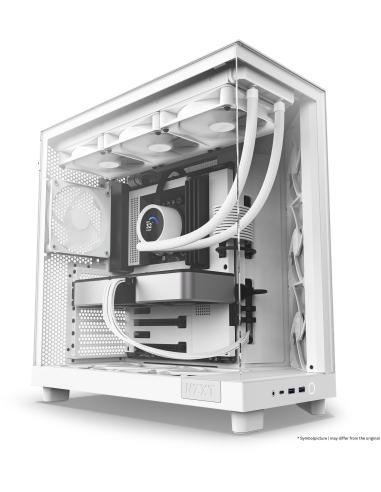 NZXT H6 Flow Cristal Templado USB-C 3.2 Blanca