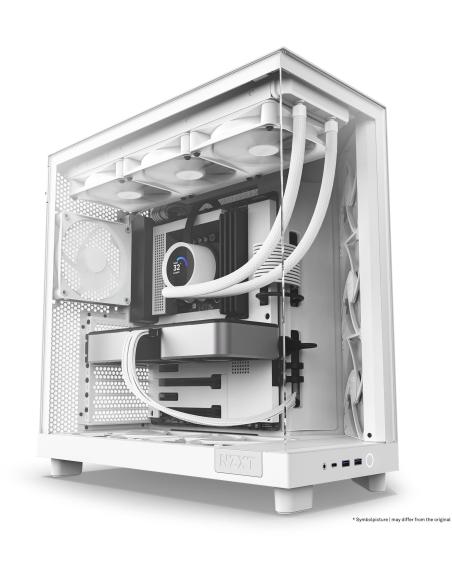 NZXT H6 Flow Cristal Templado USB-C 3.2 Blanca
