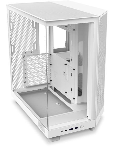 NZXT H6 Flow Cristal Templado USB-C 3.2 Blanca