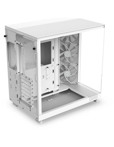 NZXT H6 Flow Cristal Templado USB-C 3.2 Blanca