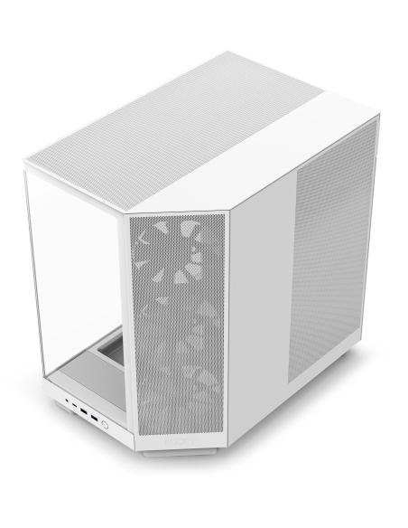 NZXT H6 Flow Cristal Templado USB-C 3.2 Blanca