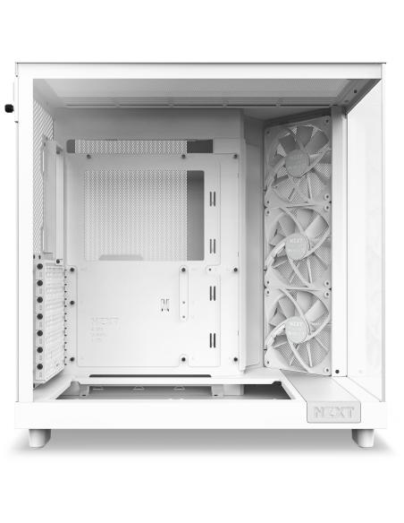 NZXT H6 Flow Cristal Templado USB-C 3.2 Blanca