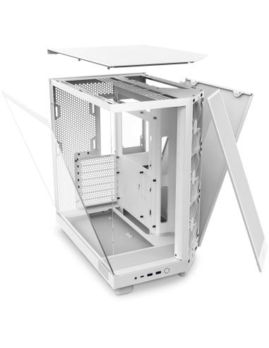 NZXT H6 Flow Cristal Templado USB-C 3.2 Blanca