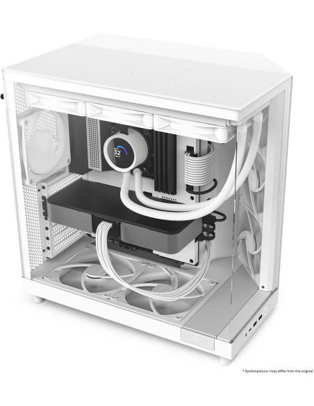 NZXT H6 Flow Cristal Templado Blanca