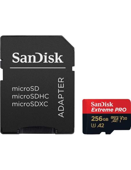Sandisk Extreme Pro MicroSDXC 256GB UHS-I A2 Clase 10 V30