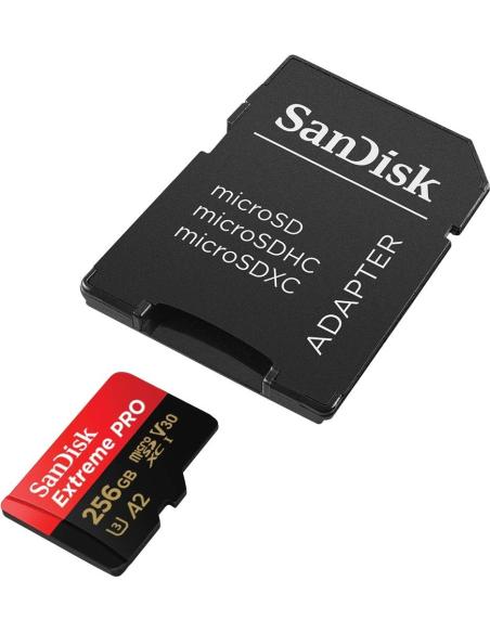 Sandisk Extreme Pro MicroSDXC 256GB UHS-I A2 Clase 10 V30