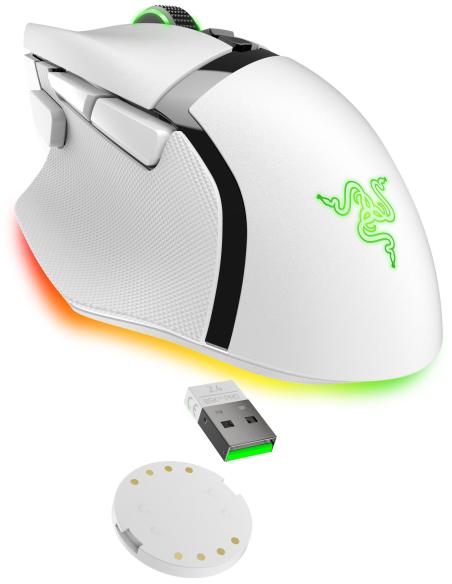 Razer Basilisk V3 Pro Ratón Gaming Inalámbrico 30000 DPI Blanco