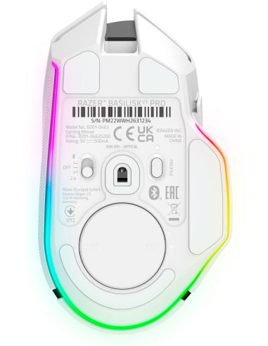 Razer Basilisk V3 Pro Ratón Gaming Inalámbrico 30000 DPI Blanco