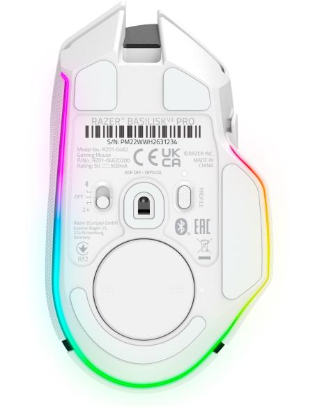 Razer Basilisk V3 Pro Ratón Gaming Inalámbrico 30000 DPI Blanco
