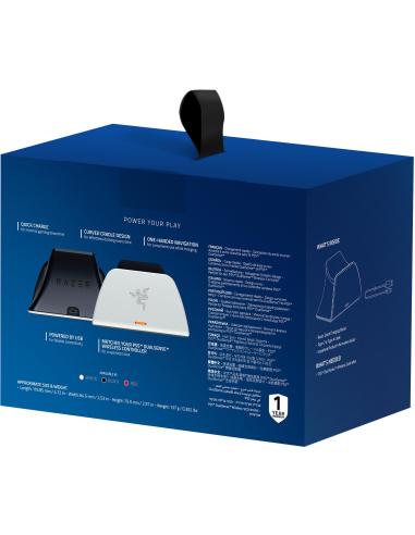 Razer Quick Charging Stand para Mando Inalámbrico DualSense de PS5 Blanca