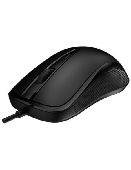 Nilox MOUSB1014 Ratón con Cable USB 2400DPI Negro