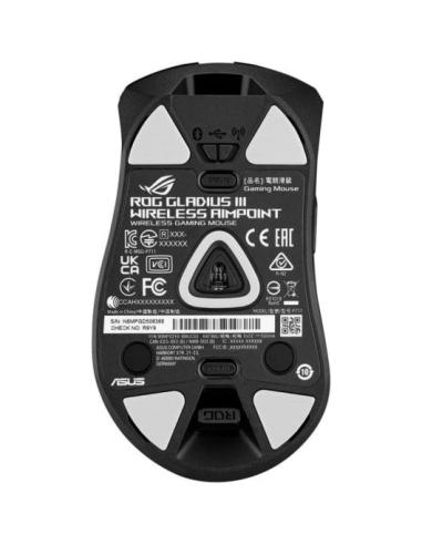 Asus ROG Gladius III Wireless AimPoint Ratón Gaming Inalámbrico RGB 36.000 DPI Negro