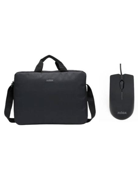 Nilox NXBM001 Maletín para Portátil 15.6" + Ratón Negro