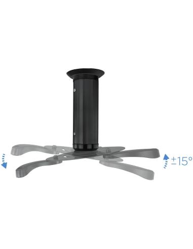 TooQ PJ1010TN-B Soporte de Techo para Proyectores Inclinable y Giratorio 360º Máx. 10Kg Negro