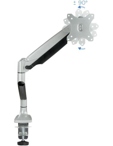 TooQ DB3032TNR-S Soporte Monitor Giratorio e Inclinable para Pantallas 13"-32" Máx. 9Kg Gris