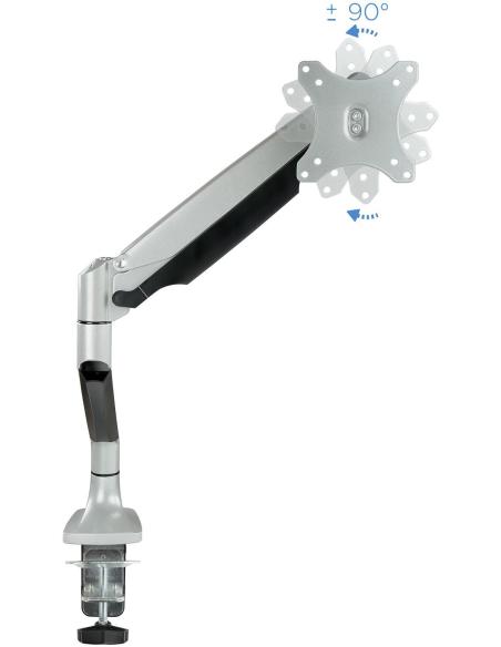 TooQ DB3032TNR-S Soporte Monitor Giratorio e Inclinable para Pantallas 13"-32" Máx. 9Kg Gris