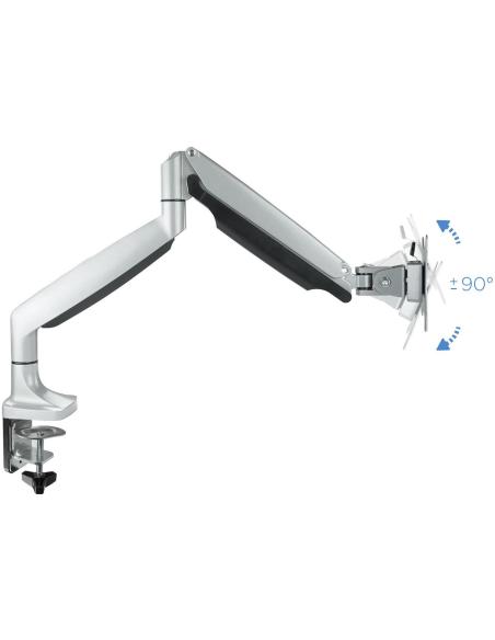 TooQ DB3032TNR-S Soporte Monitor Giratorio e Inclinable para Pantallas 13"-32" Máx. 9Kg Gris