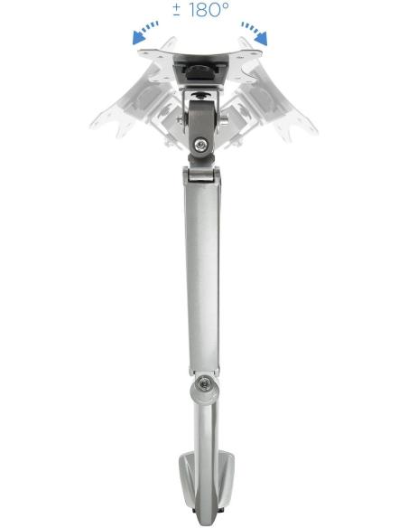 TooQ DB3032TNR-S Soporte Monitor Giratorio e Inclinable para Pantallas 13"-32" Máx. 9Kg Gris