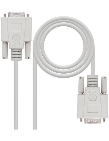 Nanocable 10.14.0203 Cable DB9 Beige 3m