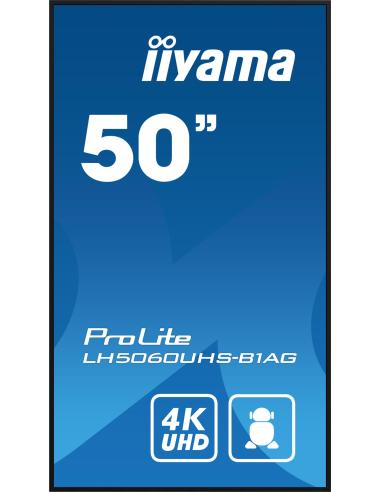 iiyama ProLite LH5060UHS-B1AG 50" Pantalla Interactiva IPS 4K Ultra HD Negro