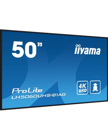 iiyama ProLite LH5060UHS-B1AG 50" Pantalla Interactiva IPS 4K Ultra HD Negro