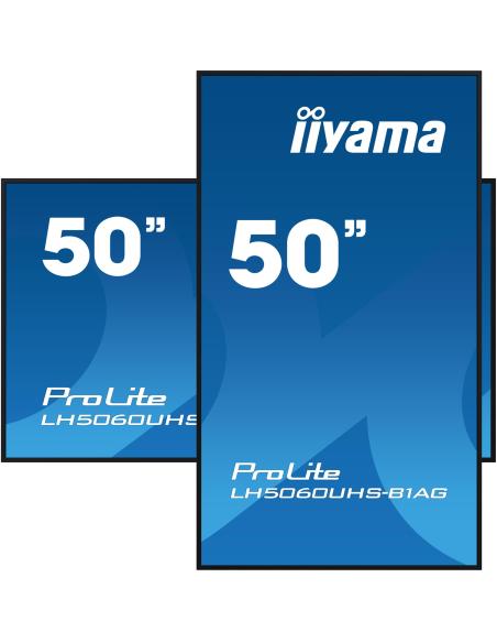 iiyama ProLite LH5060UHS-B1AG 50" Pantalla Interactiva IPS 4K Ultra HD Negro