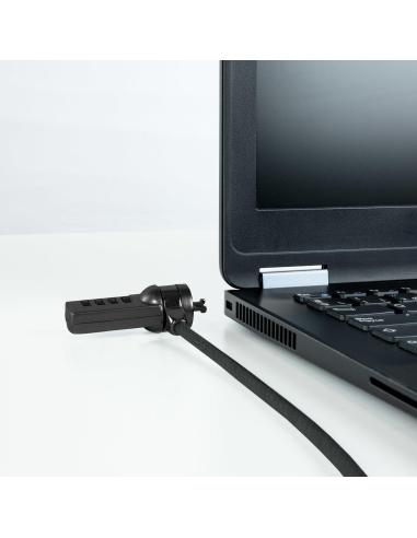 TooQ TQCLKC0015-G Cable de Seguridad con Combinación para Portátiles 1.5m Negro