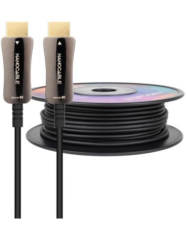 Nanocable 10.15.2140 Cable HDMI V2.1 AOC 8K 60Hz Macho/Macho 40m Negro