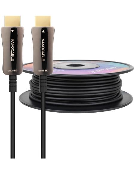Nanocable 10.15.2140 Cable HDMI V2.1 AOC 8K 60Hz Macho/Macho 40m Negro
