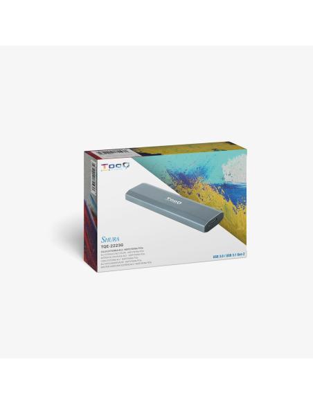 TooQ TQE-2223G Caja Externa M.2 PCIe USB-C 3.1 Gris