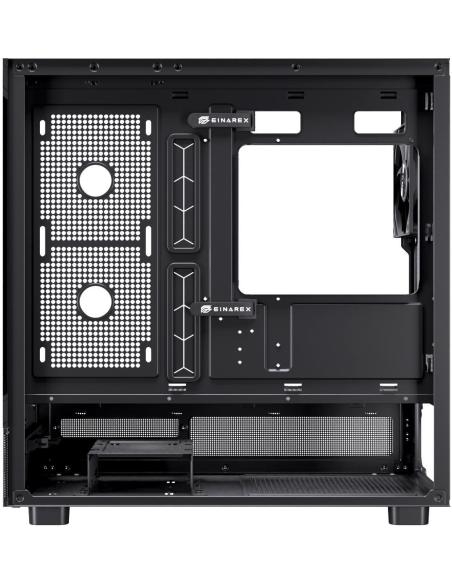 Einarex Prisma S500 Core Black Midi Tower Cristal Templado USB 3.0 Negro