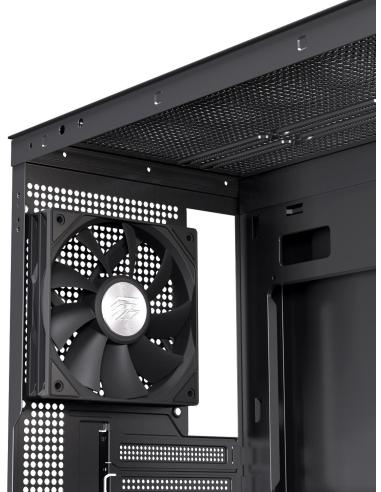 Einarex Prisma S500 Core Black Midi Tower Cristal Templado USB 3.0 Negro