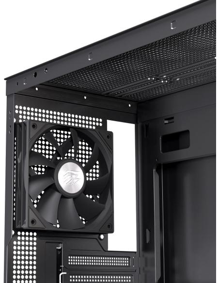 Einarex Prisma S500 Core Black Midi Tower Cristal Templado USB 3.0 Negro
