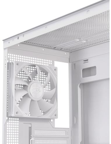 Einarex Prisma S500 Core White Midi Tower Cristal Templado USB 3.0 Blanco