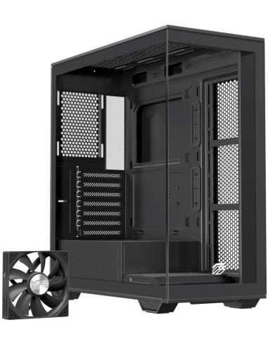 Einarex Prisma S700 Core Black Midi Tower Cristal Templado USB 3.2 Negro