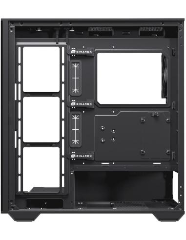 Einarex Prisma S700 Core Black Midi Tower Cristal Templado USB 3.2 Negro